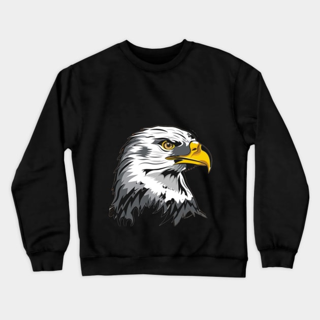 Bald Eagle America Crewneck Sweatshirt by Graffix
